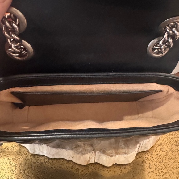Gucci GG Marmont Matelassé Black Leather Shoulder Bag – w orig Dust Bag box etc - Picture 9 of 16